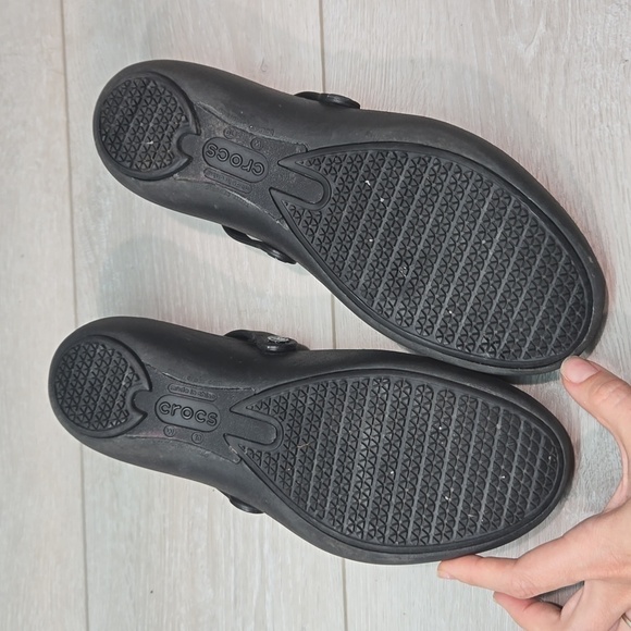 Crocs Women Alice Mary Jane Rubber Clog Mule Flats shoes sz 10 - Picture 10 of 12